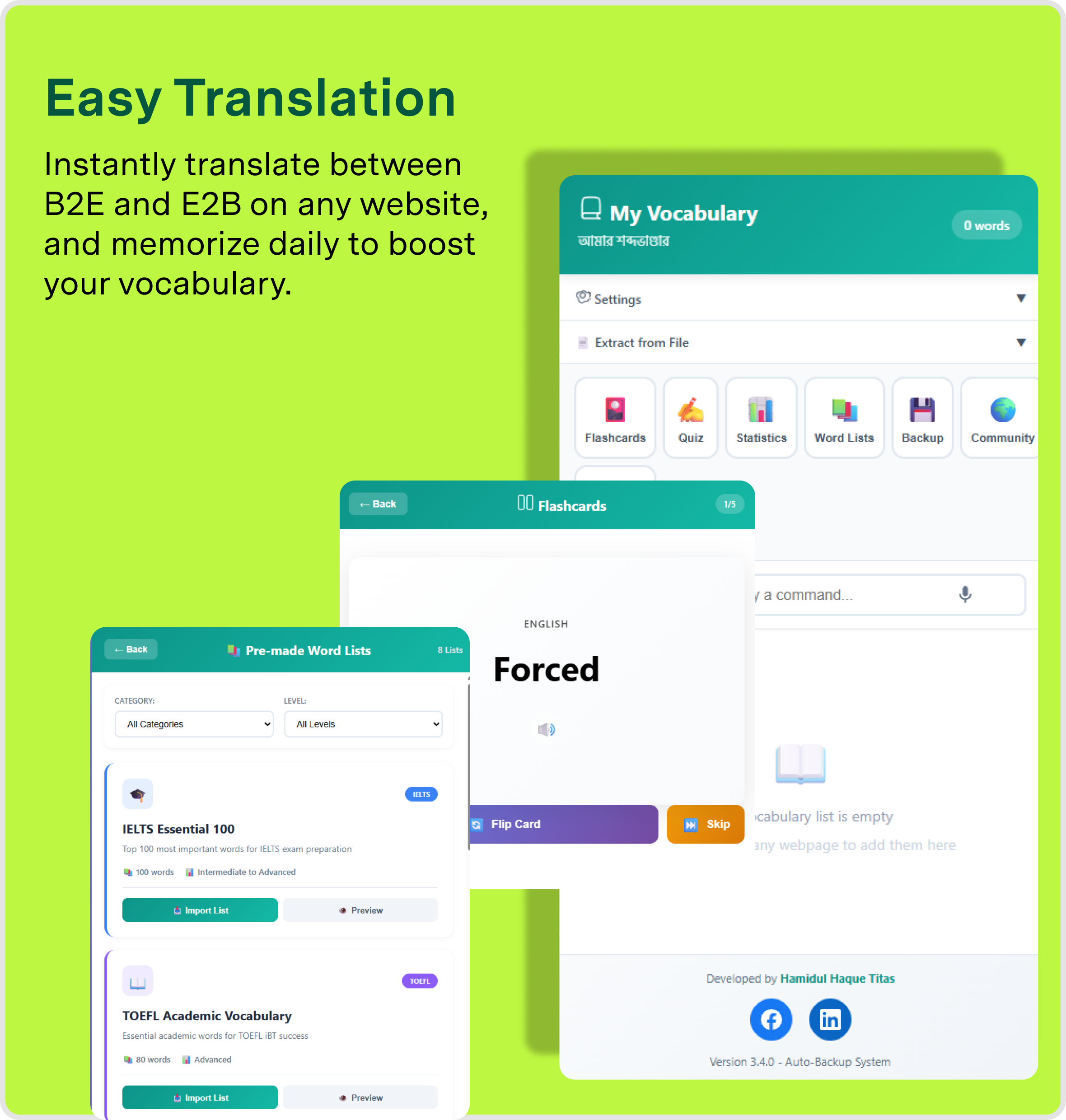 Translator tool preview