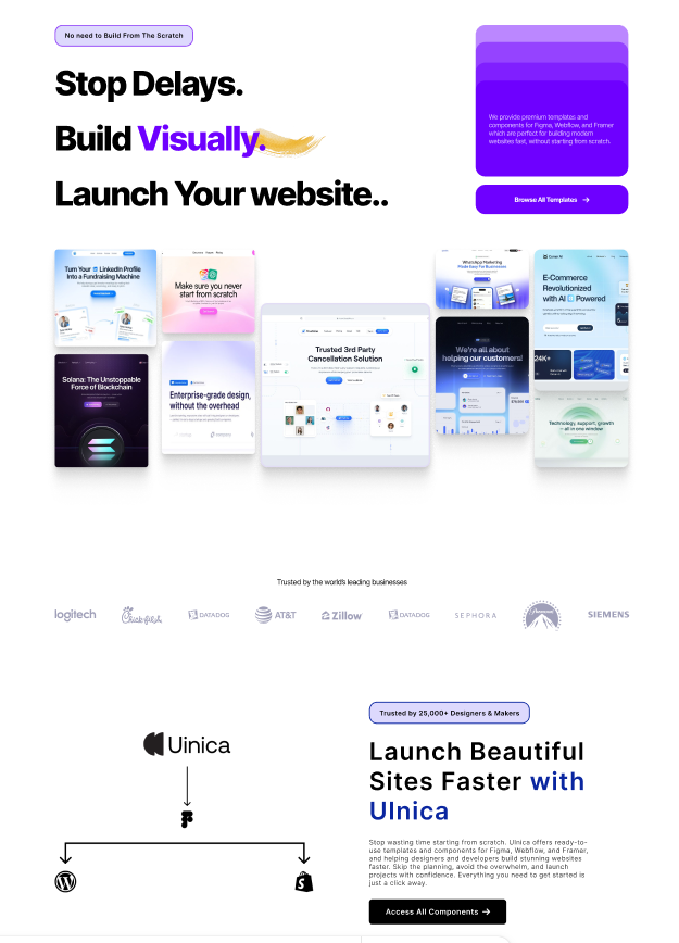 UI & Landing Page Design screenshot preview 4